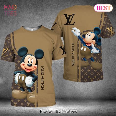 Louis Vuitton With Mickey Mouse Face Shirt